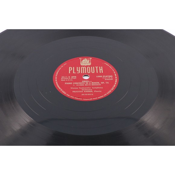 Grieg, Felicitas Karrer– Piano Concerto In A Minor Opus 16 1952 LP Record P12-10 - Picture 13 of 16